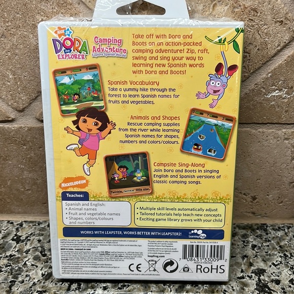 LeapFrog Leapster Games Dora Camping Adventure, Backyardigans and Finding Nemo - Picture 3 of 7